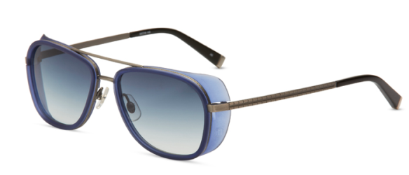 M3023 - Antique Silver and Cobalt Blue with Gray Gradient Lenses