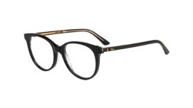Christian Dior – Montaigne 16 [Black Crystal]. Features round shape with crystal temples and the iconic Dior oval rivet.