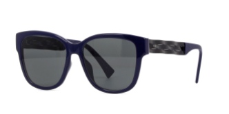Christian Dior - DiorRibbon [Blue/Black/Grey]. Features classic acetate front; intricately and delicately braided temples; and grey lenses with 100% U.V. protection.