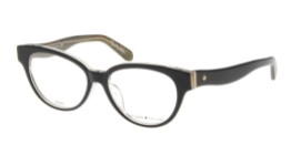 Kate Spade - Emaly [Black Gold Glitter]. Features timeless retro shape in handmade acetate dappled with glitter on inside arms to keep things interesting, and Kate Spade logo.