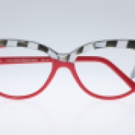 Wissing [2907HA/2765v2834/2765V]. Features unique diagonal "half-frame" design evoking race checkers on flaming red front.